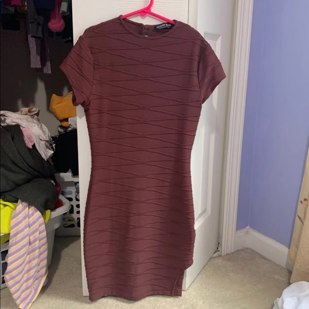 Maroon Bodycon Dress